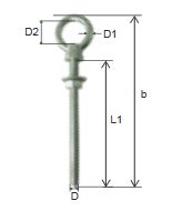 eye bolt measurements